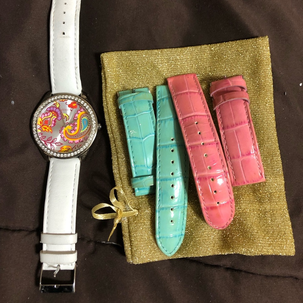 GUESS Interchangeable Strap Watch